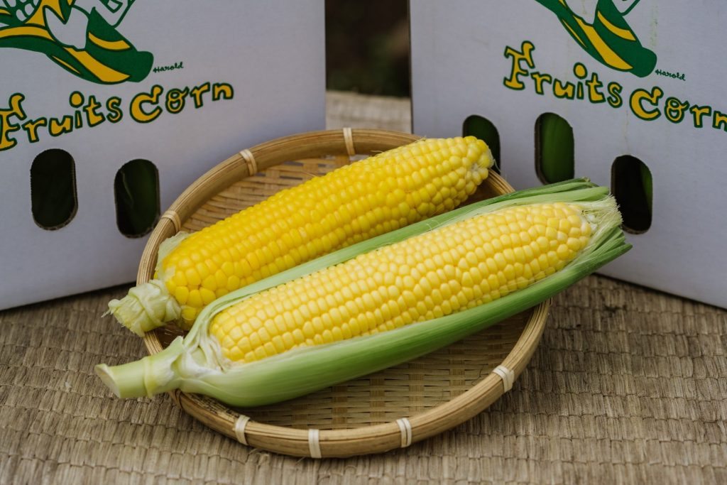 Super Fruit Corn with the package